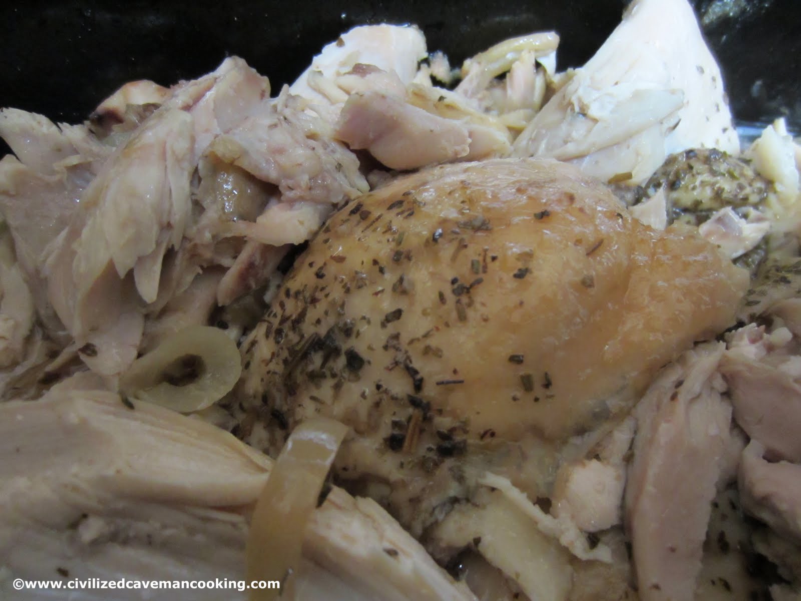 Lemon Garlic Crockpot Chicken » Civilized Caveman