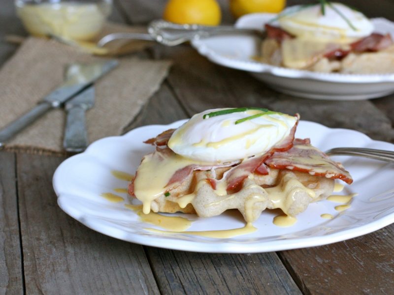 Eggs Benedict with Waffles