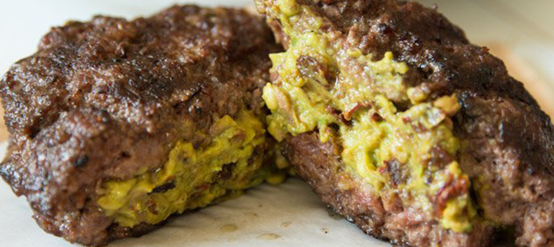 Avocado Stuffed Burger - Civilized Caveman Cooking
