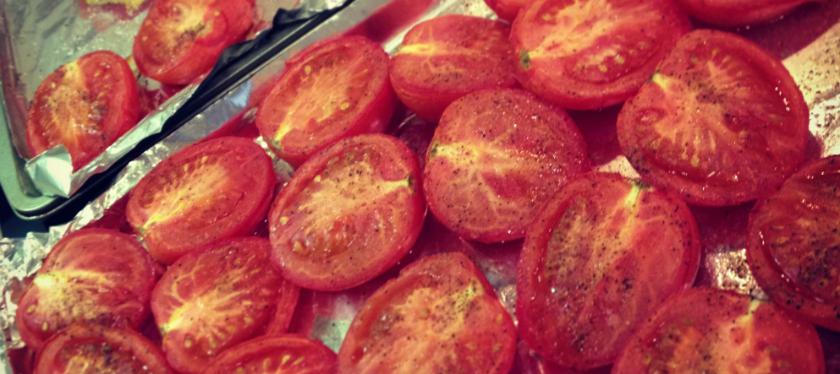 Roasted Tomato Soup with Fresh Basil - Valentine's Day