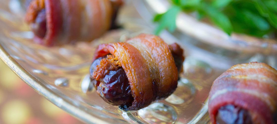 Pumpkin Stuffed Bacon Wrapped Dates - Civilized Caveman