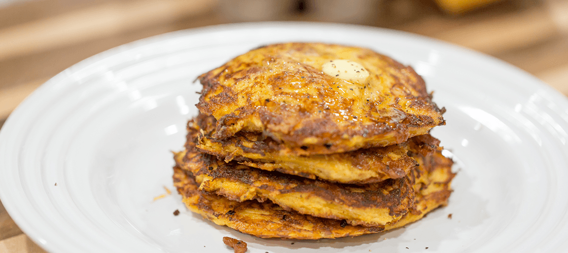 Bacon Spaghetti Squash Fritters » Civilized Caveman