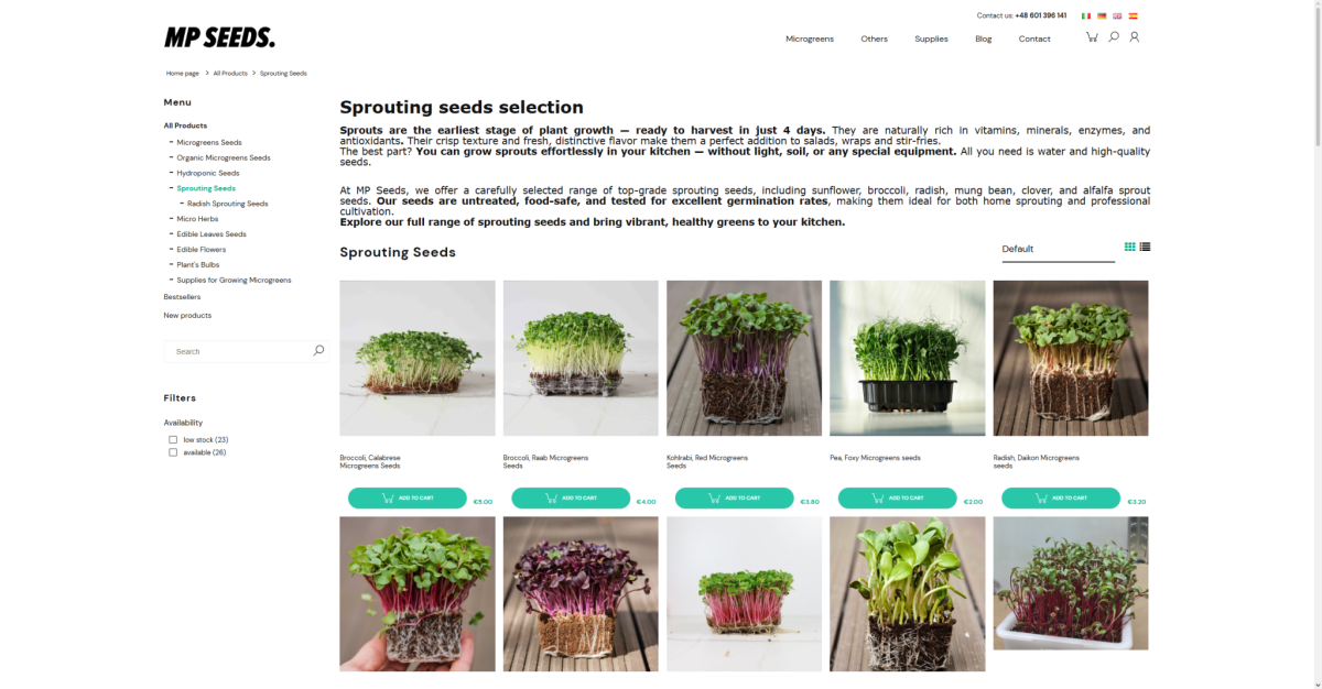 Home growing step by step